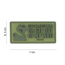 Patch 3d Pvc Lead Me, Follow Me Green - 101 Inc - Vet Sécurité