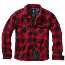 Veste En Flanelle Matelassée Rouge/noir - Brandit - Taille 3xl - Vet Sécurité