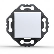 Norvika - Interrupteur Poussoir - Blanc mat