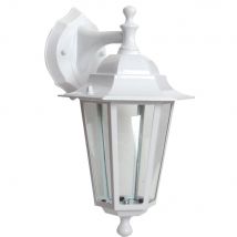 BricolageDirect - Applique Extérieure Descendante 60w E27 Fonte he Loan - Fonte d'aluminium - Blanc
