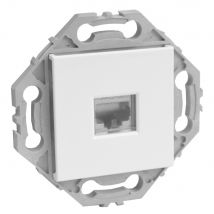 Noane - Prise Rj45 Murale Cat. 6 Simple he - Blanc brillant