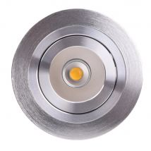 Lampbox - Spot Encastrable Orientable Led Cob 5w Aluminium brossé