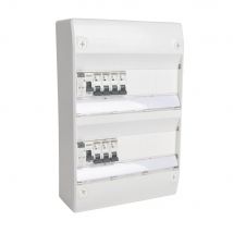 Ohmtec - Tableau Électrique Équipé Nf Logement T2 À T3 Neuf 2 Différentiels 40a + 7 Disjoncteurs