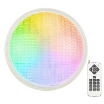 Crealys - Ampoule Led Rgb Submersible 18w Ø178mm Par56 Ip68 + Télécommande - Blanc