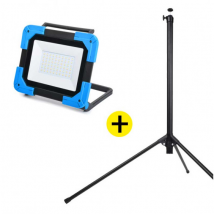 Nalto - Lot Projecteur De Chantier Led Rechargeable 30w + Trepied