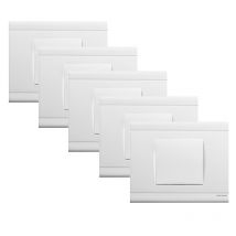 Norvika - Lot De 5 Interrupteurs Poussoirs s Complets