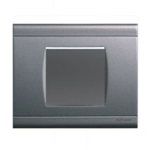 Norvika - Interrupteur Va-et-vient Complet - Gris alu