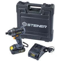 Steiner - Pack Sans Fil 18v Visseuse À Choc + 1 Batterie + 1 Chargeur