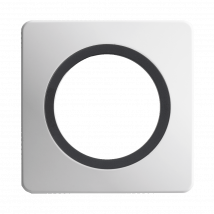 Ohmtec - Epure Plaque Simple /anthracite Mat - Blanc