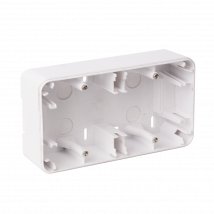 Ohmtec - Epure Boitier Saillie 2 Postes - Blanc