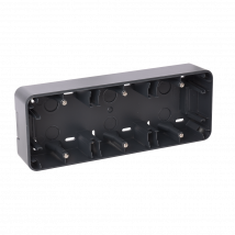 Ohmtec - Epure Boitier Saillie 3 Postes Anthracite - Gris anthracite