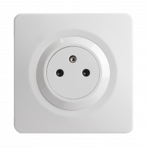 Ohmtec - Epure Prise 2p+t Affleurante Complet + Griffes De Fixation - Blanc