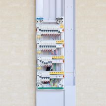 Ohmtec - Pack Gaine Technique De Logement (gtl) Évolutive H260 X L35.5 X P6.5cm 18 Modules