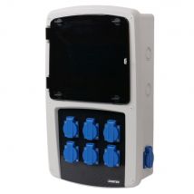 Ohmtec - Coffret Électrique Étanche De 8 Prises Monophasés 16a – 230v