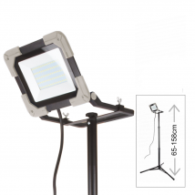 Woltz - Projecteur De Chantier Led 50w Sur Trepied - Gris