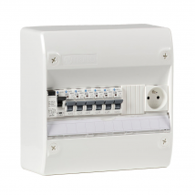 Nalto - Tableau Électrique Équipé Et Câblé Nf Logement T1 Neuf 1 Différentiel 63a + 6 Disjoncteurs Auto 4.5ka + 1 Prise 2p+t 16a