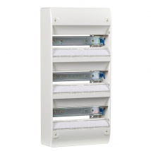 Nalto - Tableau Électrique Vide 3 Rangées - 39 Modules À Rail Amovible Nf