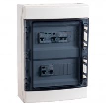 Ohmtec - Coffret Photovoltaïque Ac 3kw Avec Protection Backup - Coffret gris et vitre fumée