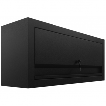 Armoire D’atelier Avec Vérins À Gaz Intégrés L 80 X H 35 X P 25 Cm Feroce - Acier - Noir - Bricolage Direct