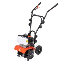 St Pierre du Champ - Motobineuse Thermique Essence 2t 62cc 2.1kw 4 Fraises Largeur 30cm