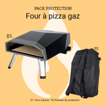 Roster - Four À Pizza Gaz + Housse + Pelle À Pizza