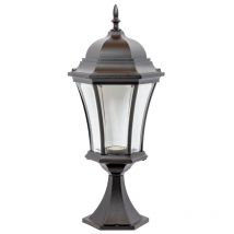 Adelais - Borne Lumineuse Extérieure 100w Max E27 Fonte e Adela - Noir