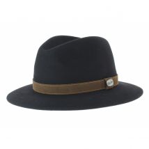 Chapeau Borsalino Rain Proof noir - 55 cm - Feutre poil - Italie
