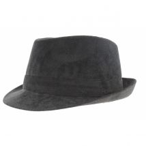 chapeau trilby velours catalina - Traclet - Noir - 53 cm - Coton - Italie