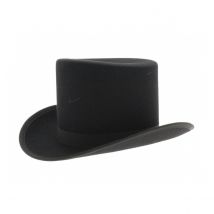 Location chapeau gibus - Gibus - Traclet - Noir - 56 cm - Feutre laine - France