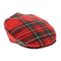 Casquette plate irlandaise Kinsale - Hanna hats - Rouge - S - 54/55 cm - Laine - Irlande