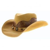 Chapeau Western - Country Aspen ranch - Bullhide - Bullhide - Beige - XL - 60/61 cm - Cuir - Colombie