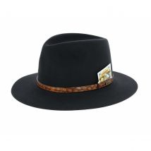 Chapeau Banjo Patterson - Akubra - Akubra - Noir - 56 cm - Feutre poil - Australie