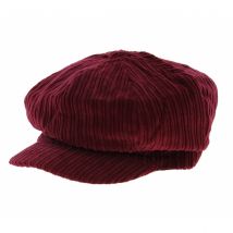 Casquette gavroche velours Bordeaux - Traclet - Taille unique - Coton - Chine