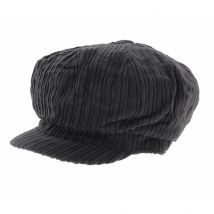 Casquette Gavroche Velours Gris - Traclet - Taille unique - Coton - Chine