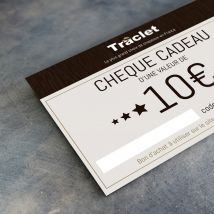 Chèque cadeau 10€ Traclet