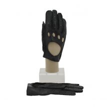 Gants de Conduite Cuir Pécari Noir - Roeckl