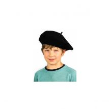 Beret Enfant Noir - Taille unique - Laine - France