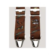 Bretelle harnais de Chasse marron