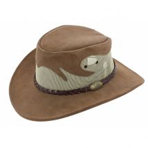 Chapeau Traveller Rockhampton Cuir Sand - Jacaru