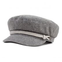 Casquette marin gris ashland - Brixton - 54 cm - laine acrylique - Chine