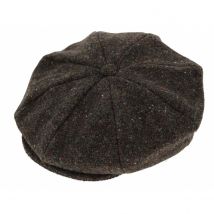 Casquette Irlandaise Tralee Marron Chiné - Hanna Hats - XL - 60/61 cm - Laine - Irlande