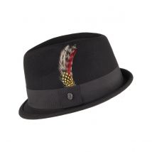 Chapeau Trilby Dekker - Jaxon - L - 58/59 cm - Feutre laine - Chine