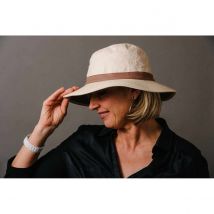 Chapeau Traveller Savane Haute Protection Beige Gris Anti UV 50+ - Soway - 59-61 cm - polyethylene - Portugal