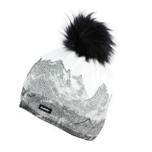 Bonnet à pompon Draw Lux - Eisbär - Taille unique - laine/acrylique - Autriche