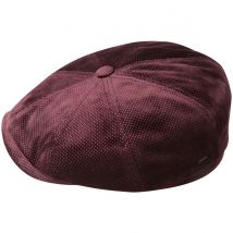 Casquette Newsboy Wyman Velours Bordeaux Bailey - M - 56/57 cm - Polyestère - Chine