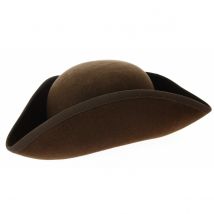 Petit Tricorne Feutre Laine Marron - Traclet - 61 cm - Feutre laine - Allemagne