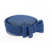 Chapeau Cérémonie Carla Bruni Chanvre Bleu Traclet