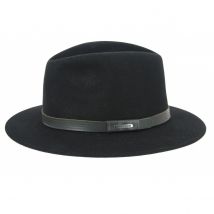 Chapeau Feutre Poil Carrboro Noir Stetson - 57 cm - Feutre poil - Etats Unis d'Amérique