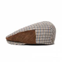 Casquette Plate Hooligan pieds de poule Brixton - 56 cm - Polyester/Laine - Chine