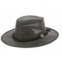 Chapeau Australien Foldaway Cooler Marron Huilé - Barmah - XL - 60/61 cm - Cuir - Australie